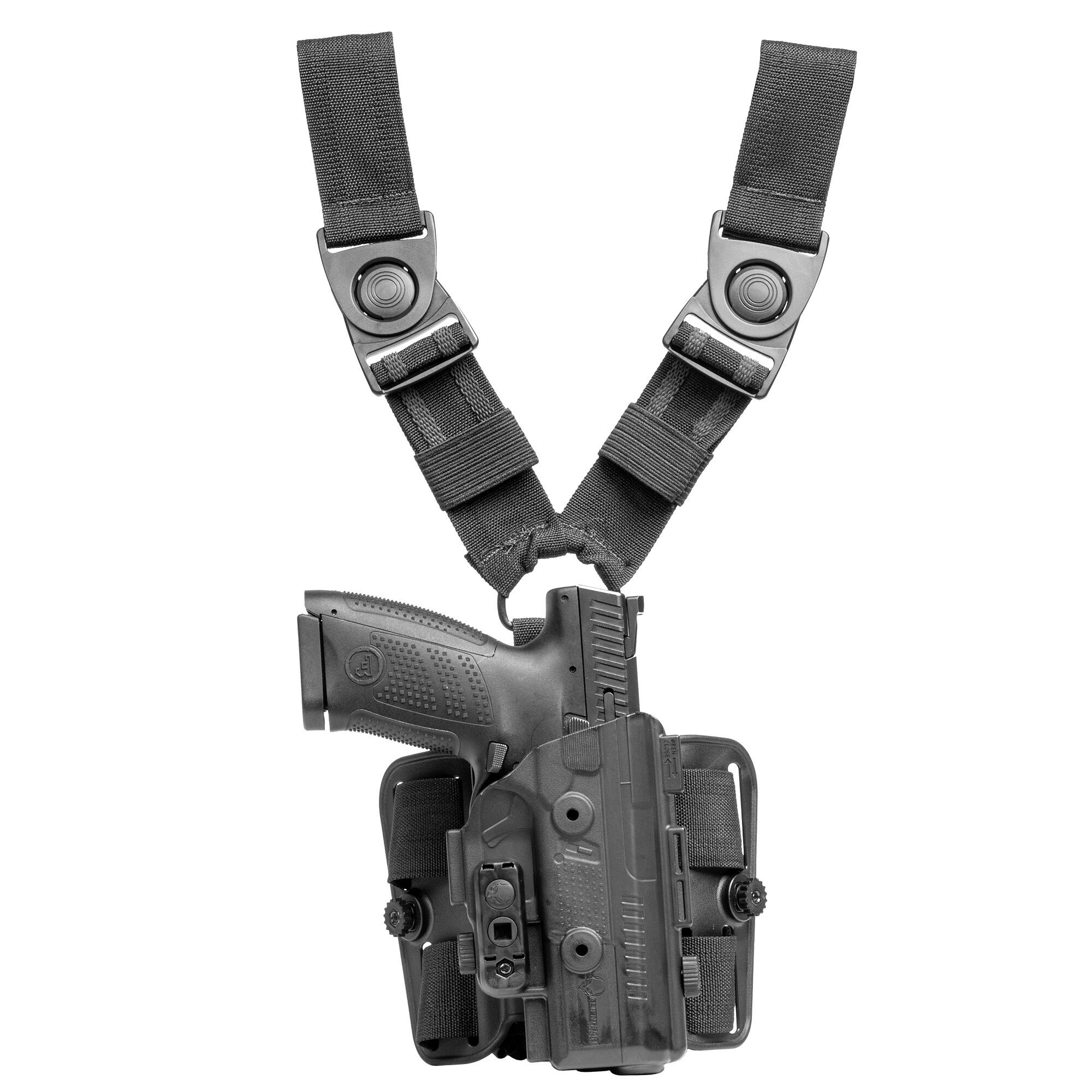 Alien Gear ShapeShift Drop Leg Tactical Holster for Pistols - Custom Fit Right/Left Hand Gun Holster with Adjustable Retention & Cant - USA Made - Perfect for Military, Police & Outdoor Shooting Activities