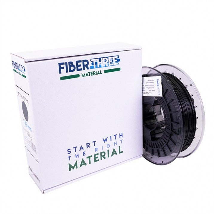 Fiberthree F3 PA CF Pro Carbon Fiber Filament 1.75mm 500g - High Strength 3D Printing Filament for Engineering Prototypes & Automotive Parts