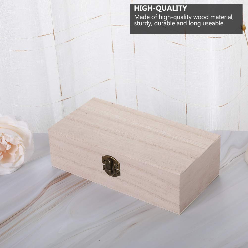 VICASKY 2-Piece Wooden Jewelry Organizer Box Set - Mini Antique Jewelry Storage Tray with Clear Lid, Pirate & Woodsy Themed Decor for Rings, Earrings & Necklaces | Perfect for Bedroom Vanity, Travel & Gift Giving