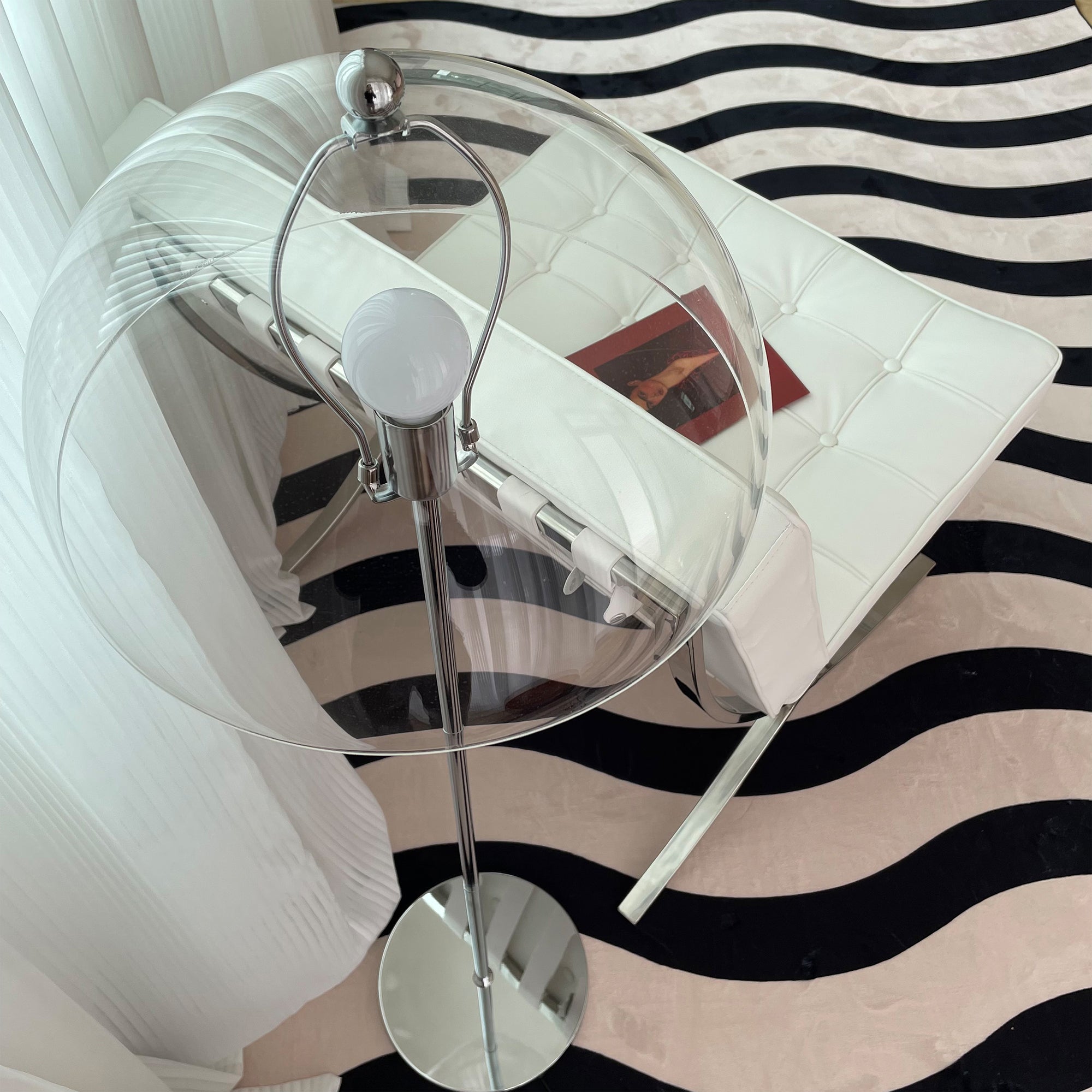 Modern Acrylic Mushroom Floor Lamp - Dimmable LED Standing Light for Living Room, Bedroom & Office - Soft Ambient Lighting for Home Decor & Relaxation