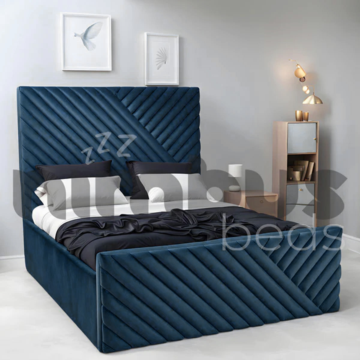 Premium Fraser Bed Frame - Queen Size, Sturdy Metal Platform with Wooden Slats, Noise-Free Support - Perfect for Master Bedrooms, Guest Rooms & Modern Apartments