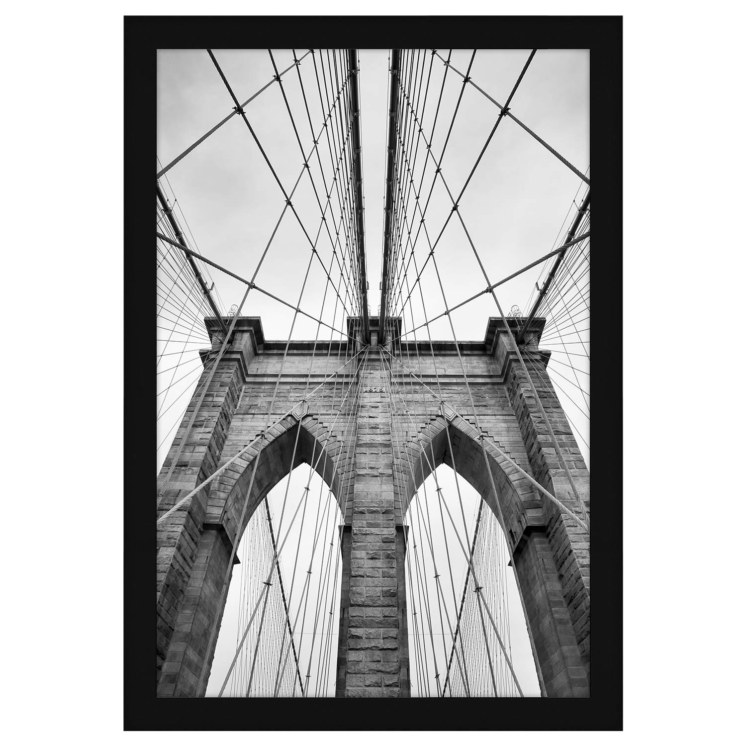 Americanflat 20x30 Poster Frame with Puzzle Presto! Peel & Stick Puzzle Saver - Display and Preserve Art, Photos, and Puzzles for Home & Office Decor