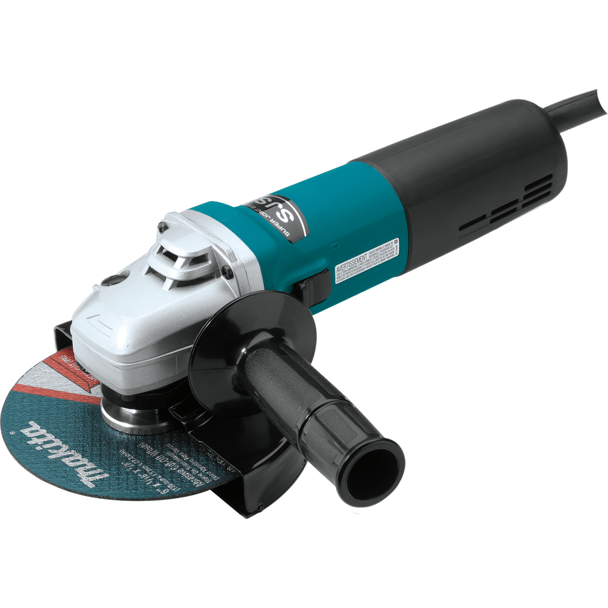 6-Inch SJS™ High-Power Cut-Off/Angle Grinder with 11 Amp Motor - Perfect for Metal Cutting, Grinding & Polishing in Construction, Welding & DIY Projects