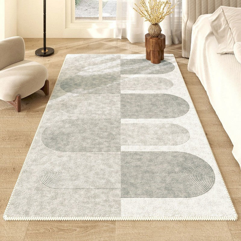 Modern Geometric Area Rugs - Contemporary Abstract Design for Living Room, Bedroom & Dining Room - Large Non-Slip Floor Mat for Home Decor & Office Spaces