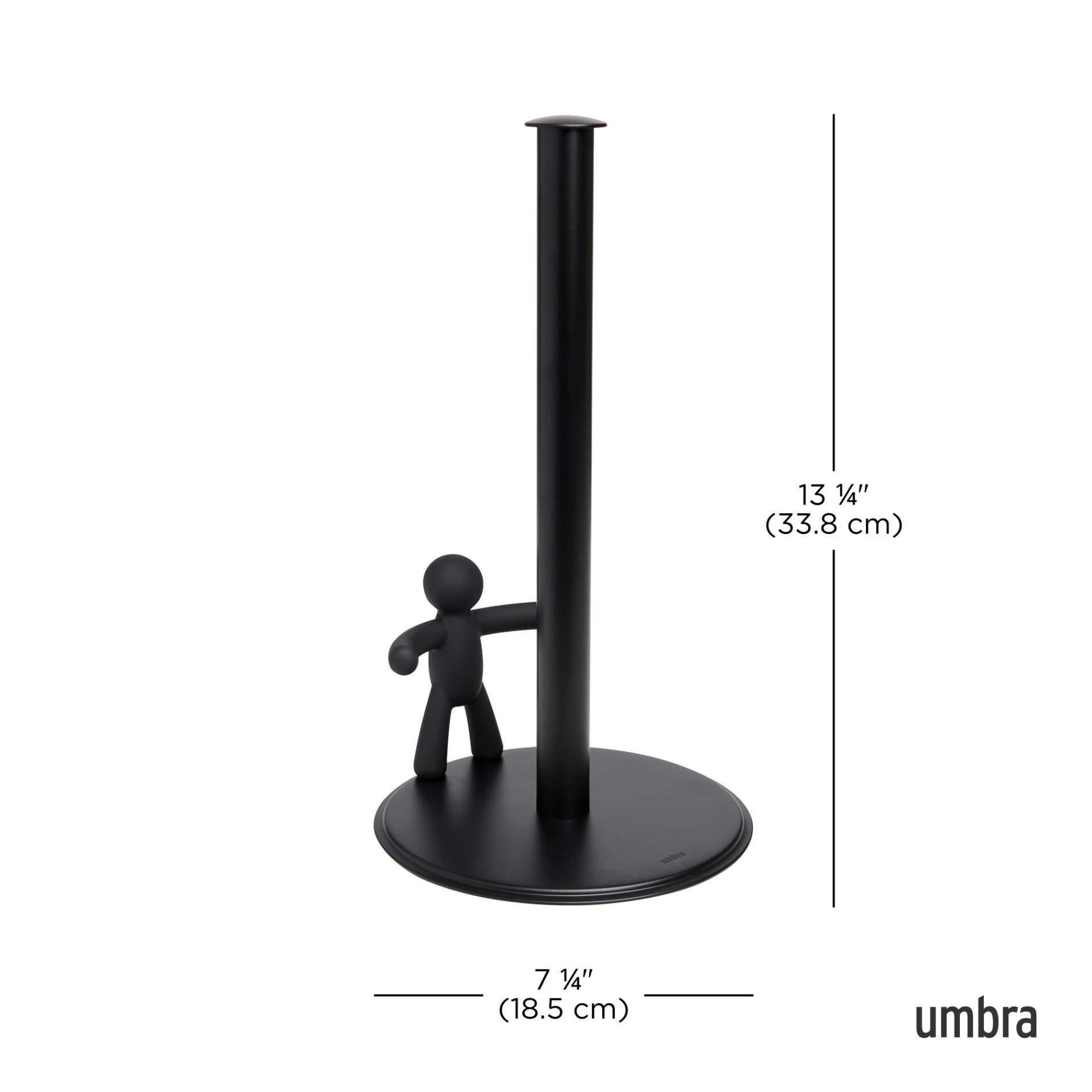 Stainless Steel Buddy Paper Towel Holder - Wall Mount or Under Cabinet - Perfect for Kitchen, Bathroom & Office Organization