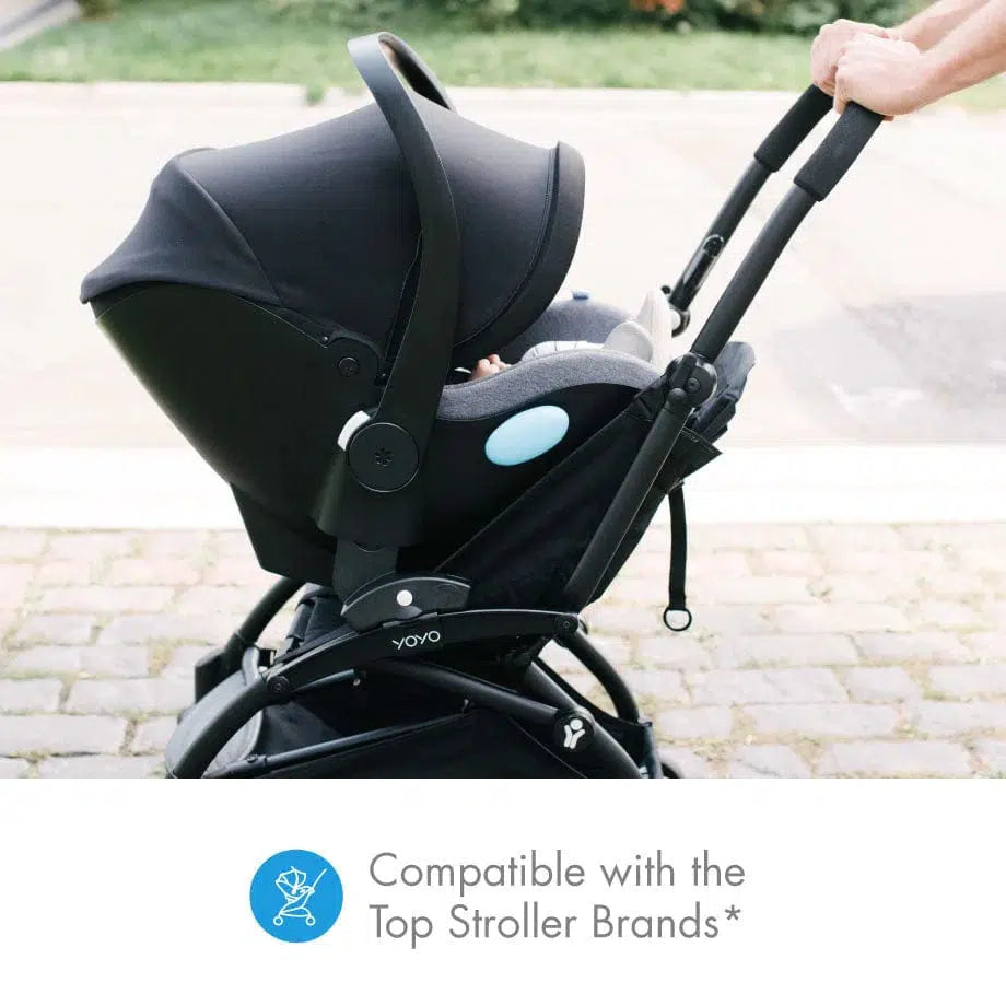 Clek Liing Infant Car Seat - Flame Retardant Free, Lightweight & Safe Baby Car Seat for Newborns | Latte Ziip Color | Perfect for City Driving, Travel & Everyday Use