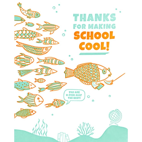 Thank You Teacher Greeting Card - Appreciation Card for Educators, Parents & Students - Perfect for End of Year, Teacher Appreciation Week & Classroom Gifts