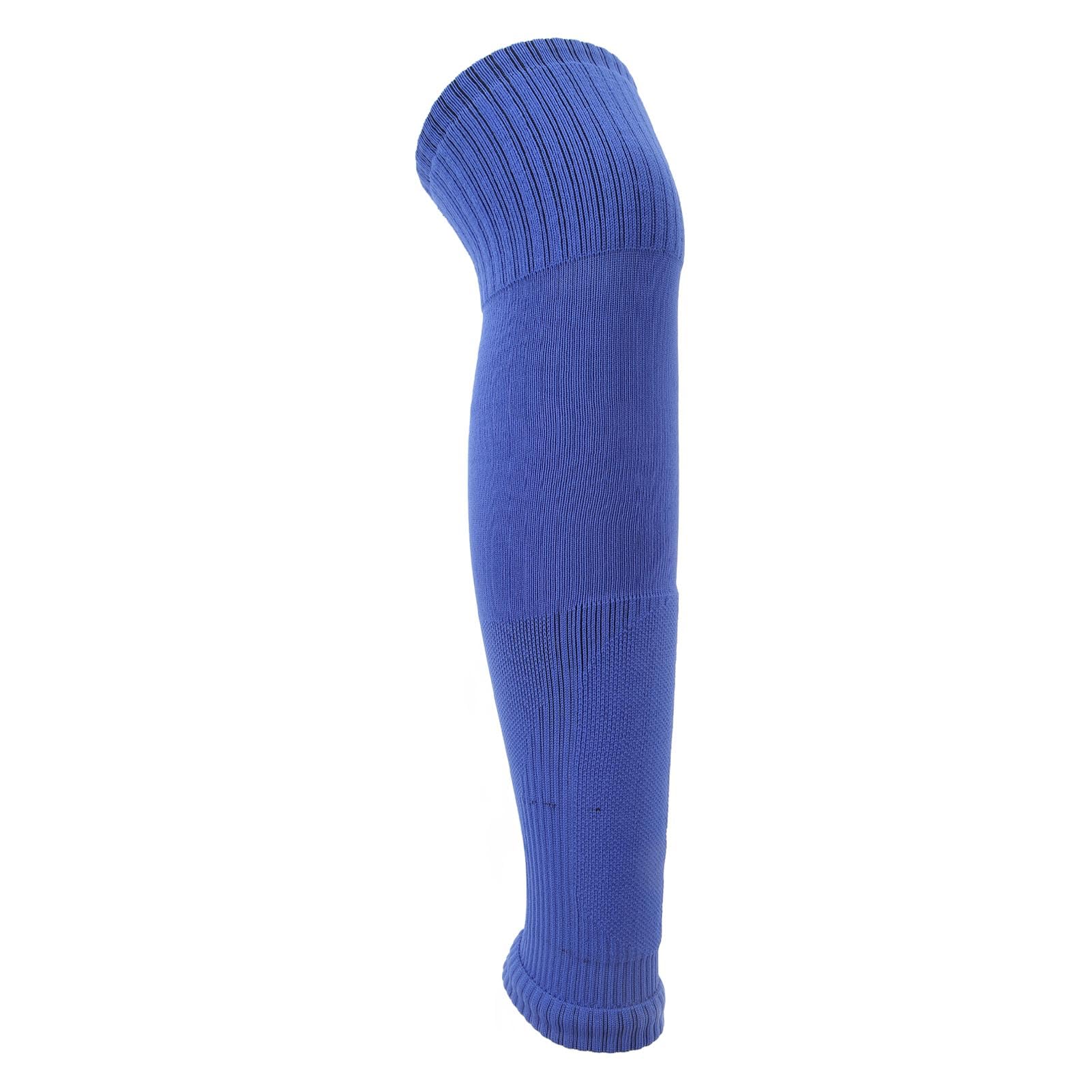 Breathable Football & Cycling Leg Sleeves - Ergonomic One-Size Pull-On Sports Compression Sleeves (Blue) for Running, Basketball & Workout Recovery