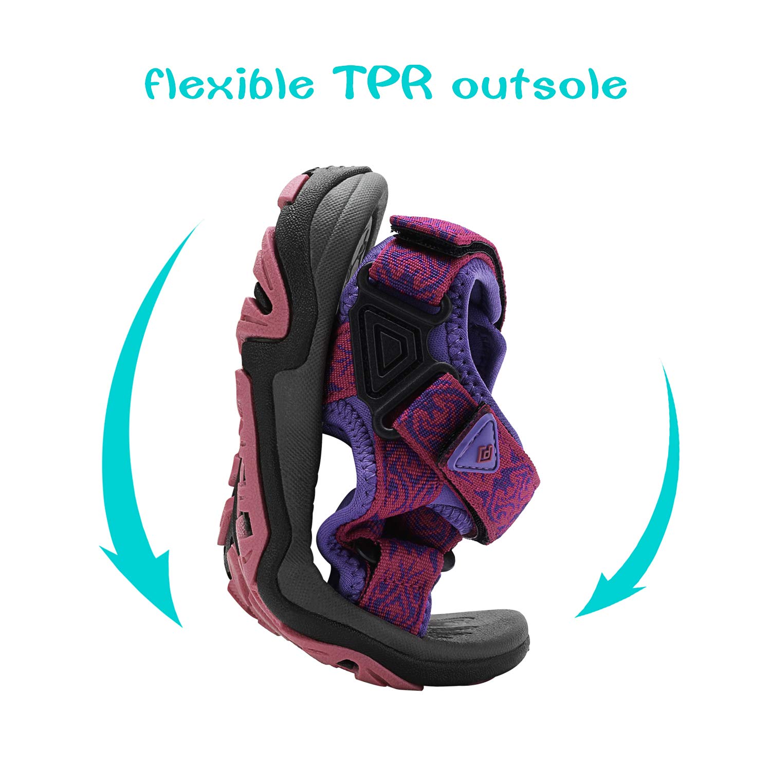 DREAM PAIRS Kids Lightweight Adjustable Strap Summer Sandals for Toddler Little Kid Big Kid - Perfect for Beach, Pool & Outdoor Adventures