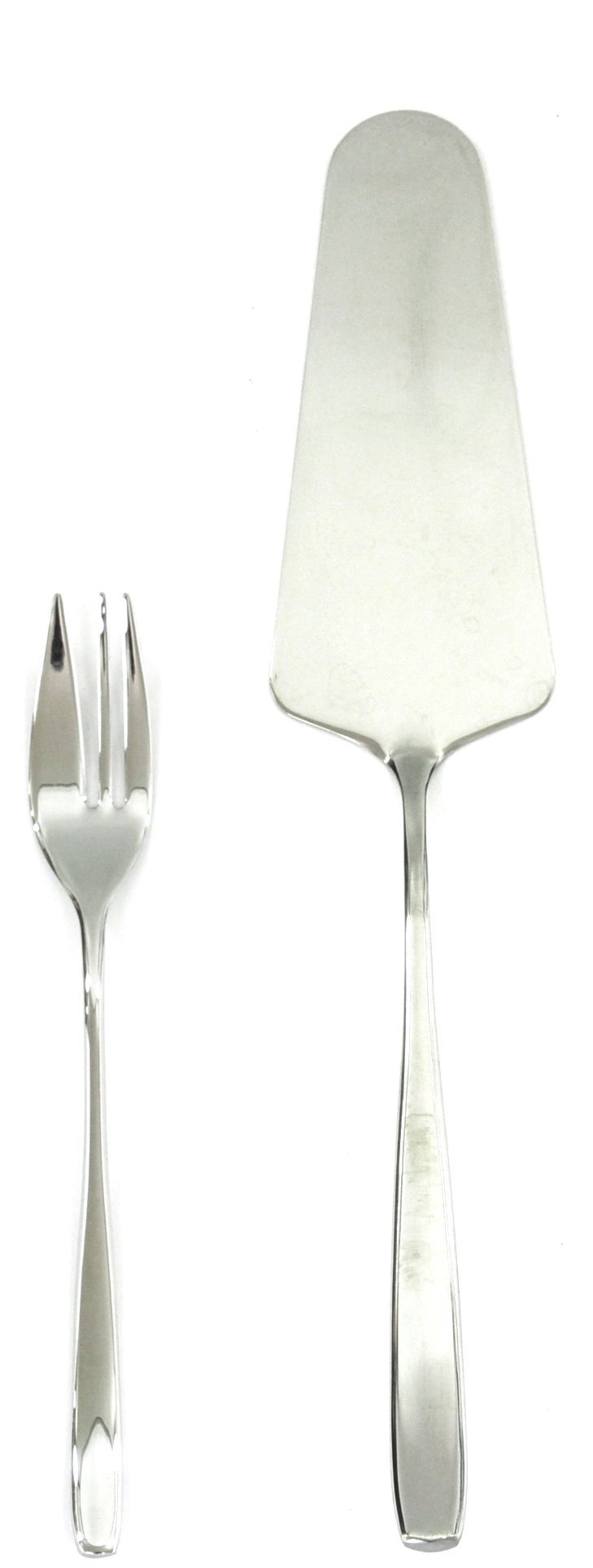 Premium MEPRA Avanguardia 13-Piece Cake Serving Set - Polished Silver Finish, Dishwasher Safe Flatware for Weddings, Parties & Elegant Dessert Presentation
