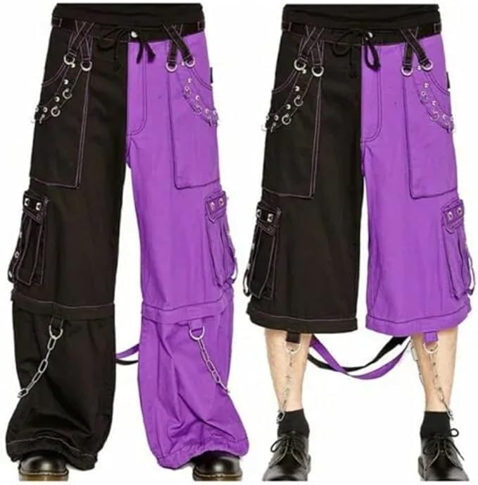 Gothic Black Jeans for Men - Punk Emo Cyber Apocalyptic Style Pants & Shorts | USA Sizing | Perfect for Concerts, Halloween & Alternative Fashion