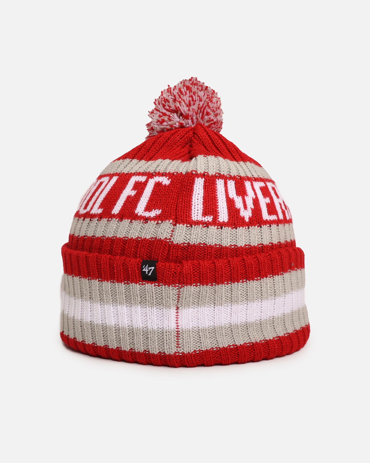 Liverpool FC Premier League Supporters Light 47 Cuff Knit Beanie - Red Winter Hat for Men & Women - Perfect for Football Games, Cold Weather & Fan Gifts