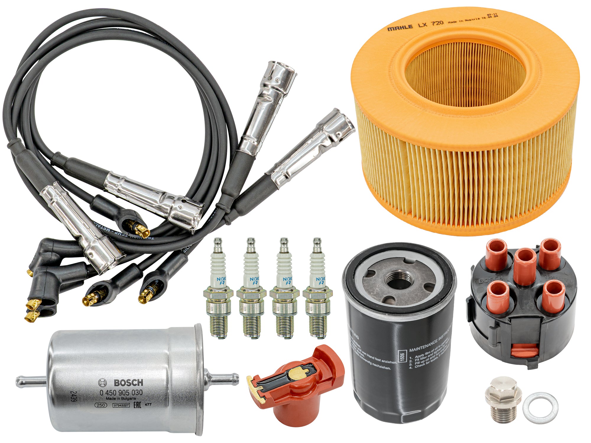 Complete Tune Up Kit for VW Vanagon (1980-1991) - Air Filter, Spark Plugs, Fuel Filter | DIY Maintenance & Engine Performance Upgrade