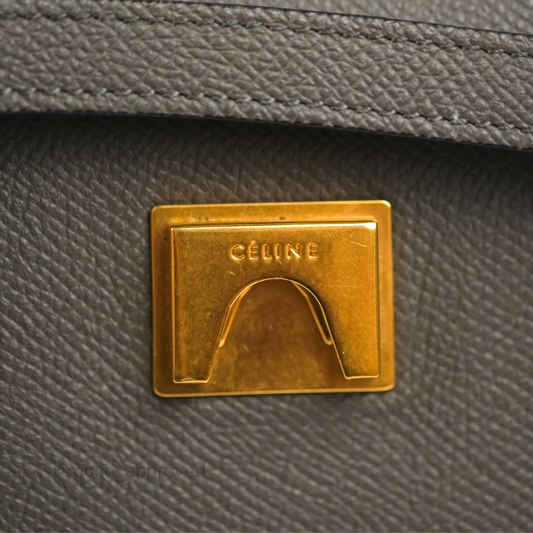 Celine Mini Belt Bag in Dark Grey Grained Calfskin Leather - Stylish Crossbody Purse for Women, Perfect for Work, Travel & Everyday Use