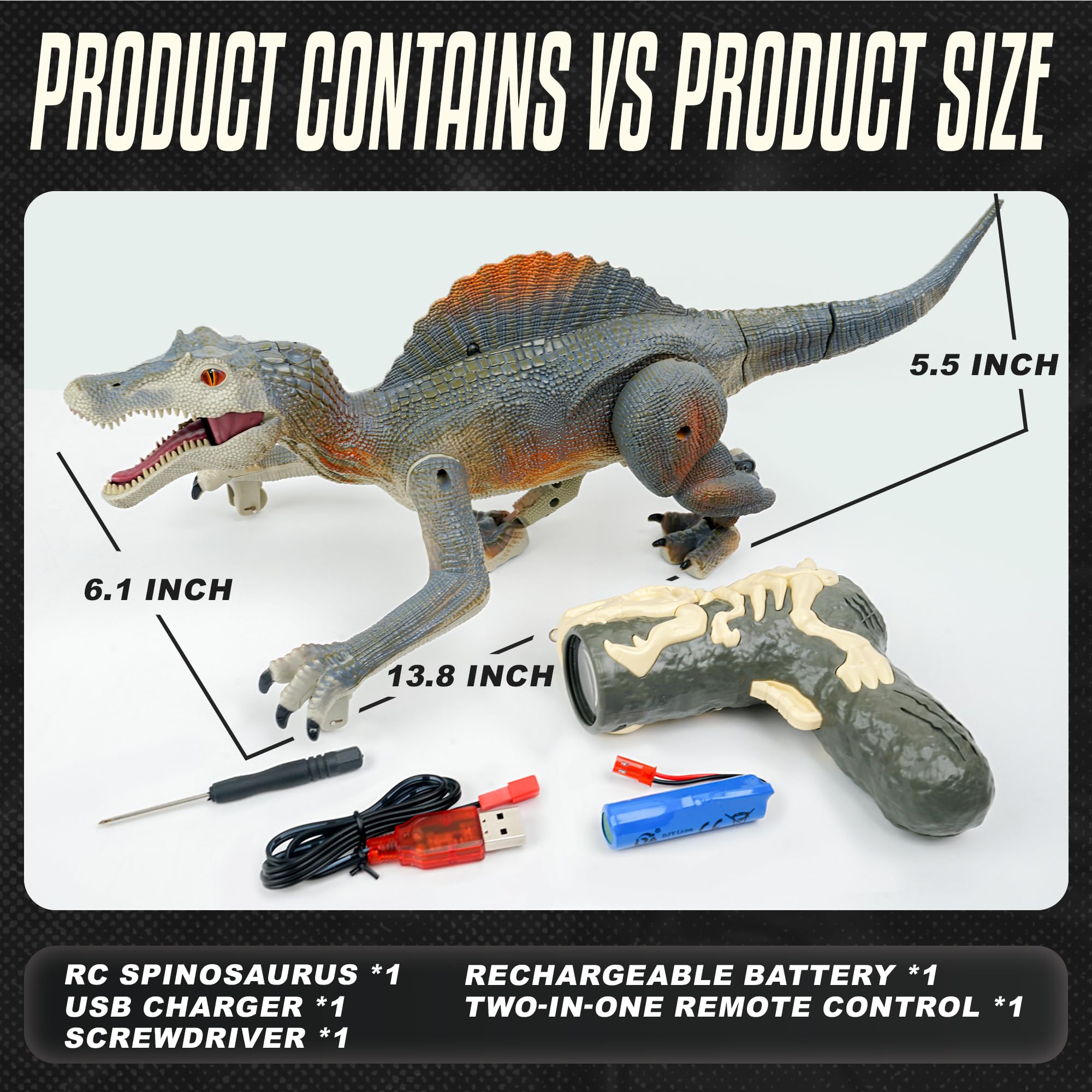 BEZGAR Remote Control Robot and Dinosaur Toy - Smart Interactive RC Robot with LED Lights & Sound Effects for Kids Ages 6-12 | Perfect for Indoor Play, Birthday Gifts & STEM Learning Activities