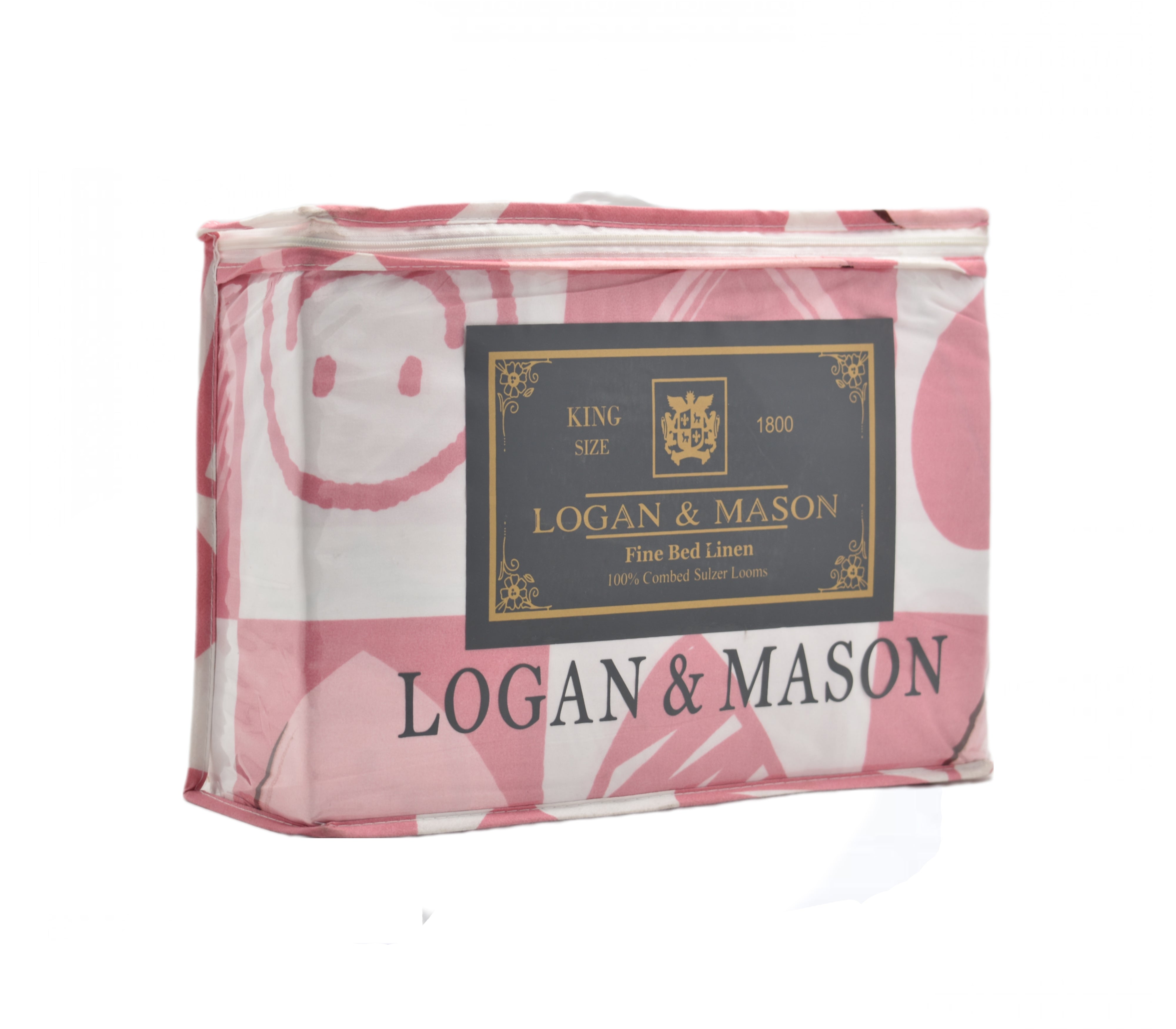 King Size 1800 Thread Count Luxury Bed Sheet Set by Logan & Mason - Ultra Soft & Breathable for a Comfortable Night's Sleep - Perfect for Master Bedrooms, Guest Rooms & Hotels