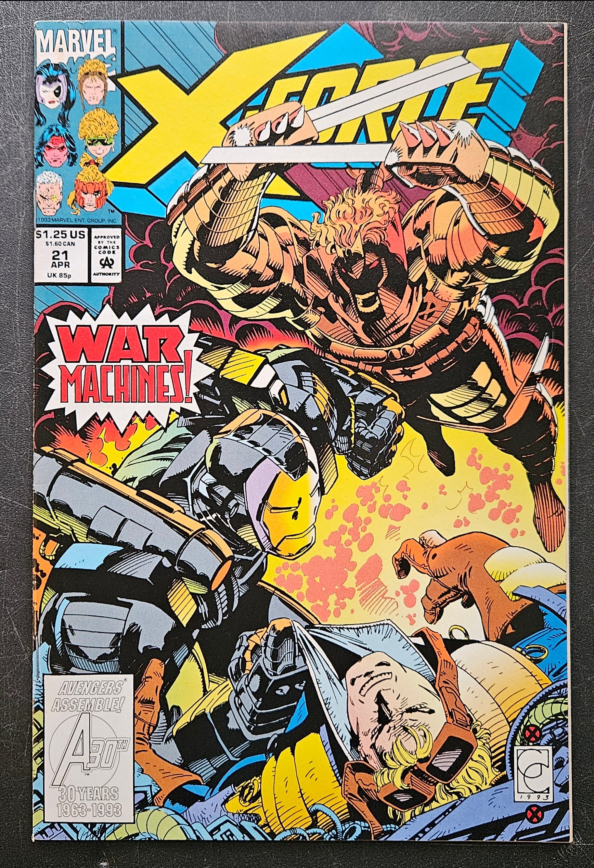 X-Force War Machines! Volume 1 #21 April 1993 Marvel Comics - Rare Collectible Comic Book for Superhero Fans & Marvel Collectors | Perfect for Display, Gifts & Comic Book Collections