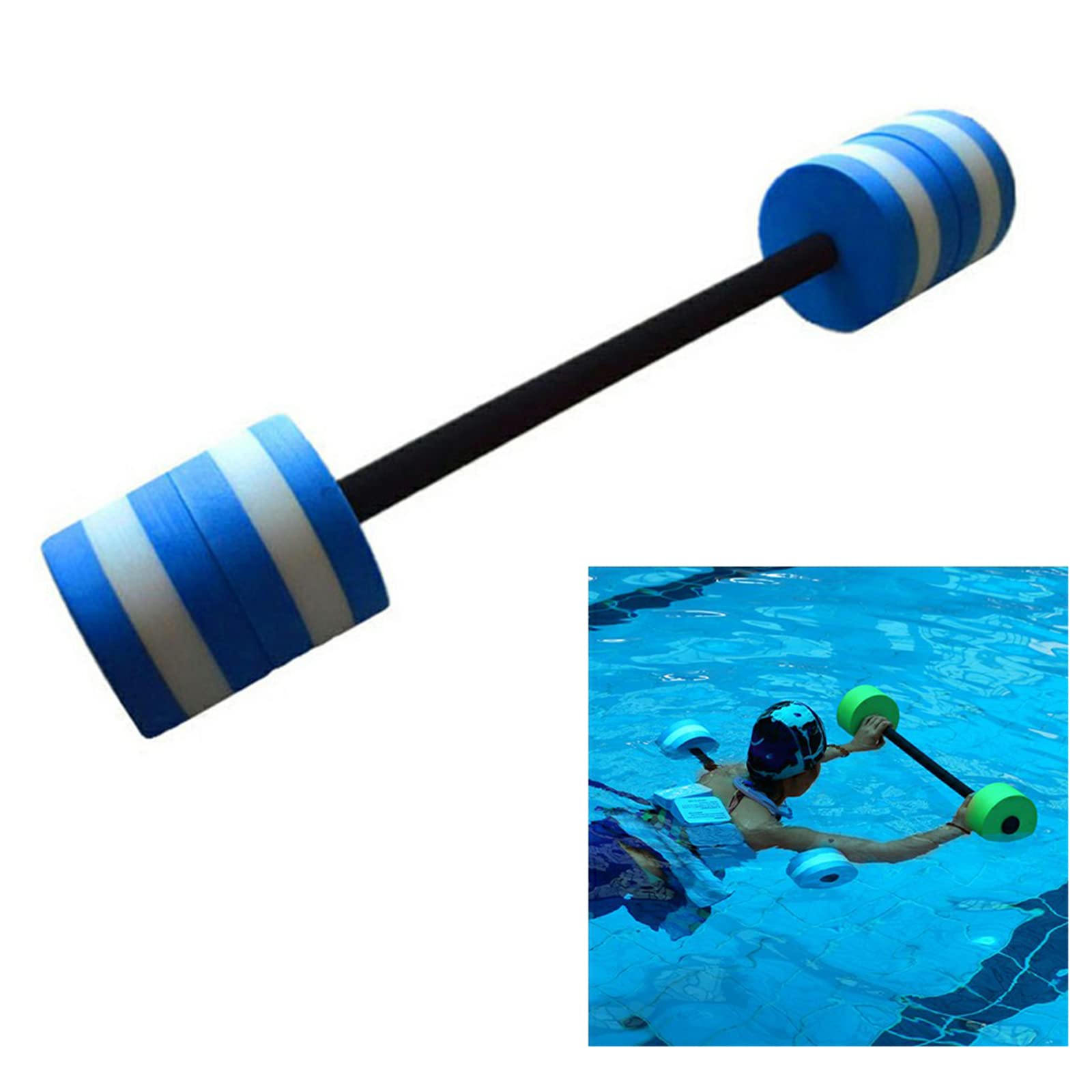 UIYIHIF Water Dumbbells for Aquatic Exercise - Foam Pool Dumbbells for Water Aerobics, Swimming & Fitness Training - Perfect for Pool Workouts, Hydrotherapy & Water Resistance Training
