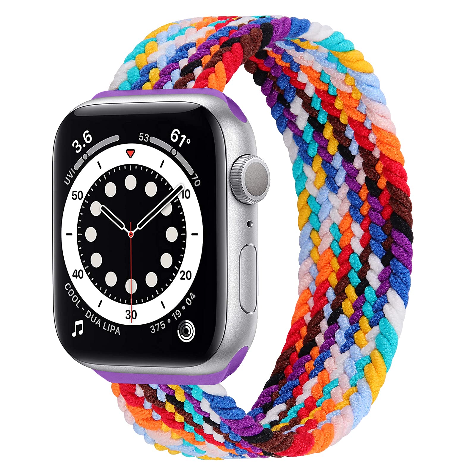 Stretchy Solo Loop Band Compatible with Apple Watch 38mm 40mm 42mm 44mm - Nylon Braided Elastic Sport Strap for iWatch SE Series 6/5/4/3/2/1 - Comfortable Adjustable Wristband for Women & Men - Perfect for Workouts, Running & Everyday Wear