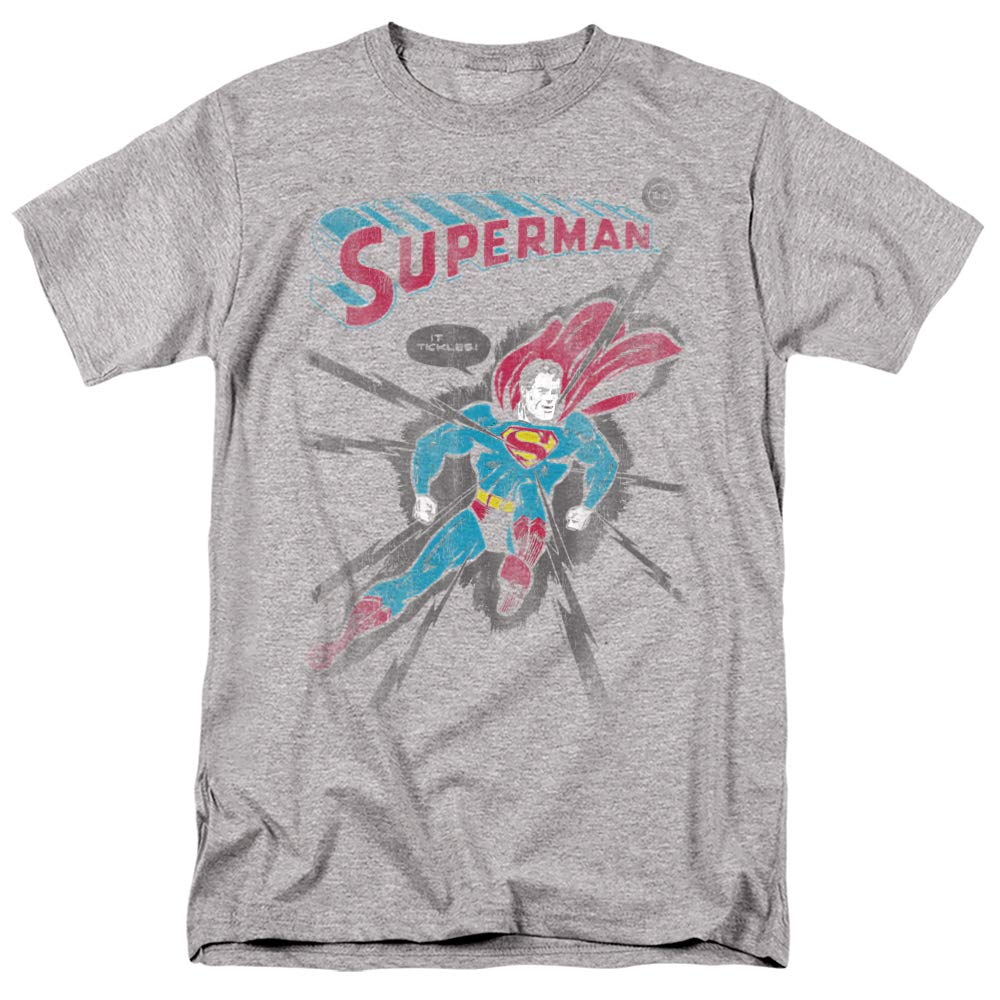 Superman It Tickles Graphic T-Shirt - Funny Unisex Tee for Men & Women - Casual Wear, Cosplay & Superhero Fan Gift