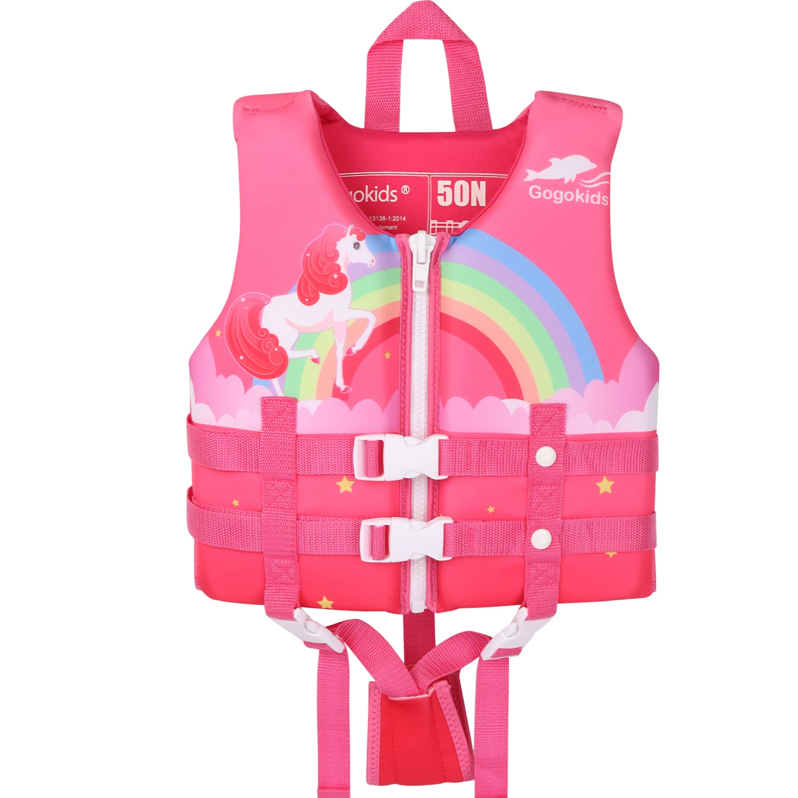 Gogokids Toddler Swim Vest - Adjustable Float Jackets for Boys & Girls, Learn to Swim Safety Gear, Perfect for Pool, Beach & Water Play