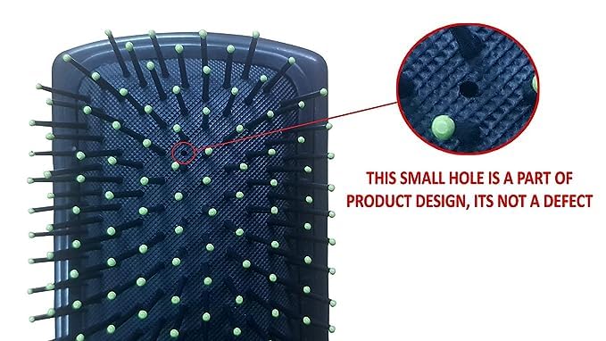 BANIRA Large Rectangular Cushion Paddle Hair Brush for Blow Drying, Detangling, Styling & Smoothing - Professional Salon Quality Hairbrush for Straightening & Volumizing - Perfect for Home Use & Salon Styling