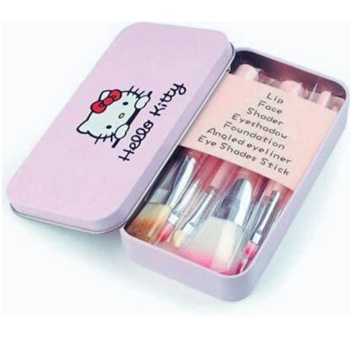 PAARTHO Mini Pink Eye & Lip Makeup Brush Set - 6 Piece Professional Cosmetic Brush Kit for Eyeshadow, Eyeliner & Lipstick Application | Perfect for Travel, Makeup Beginners & Daily Beauty Routine