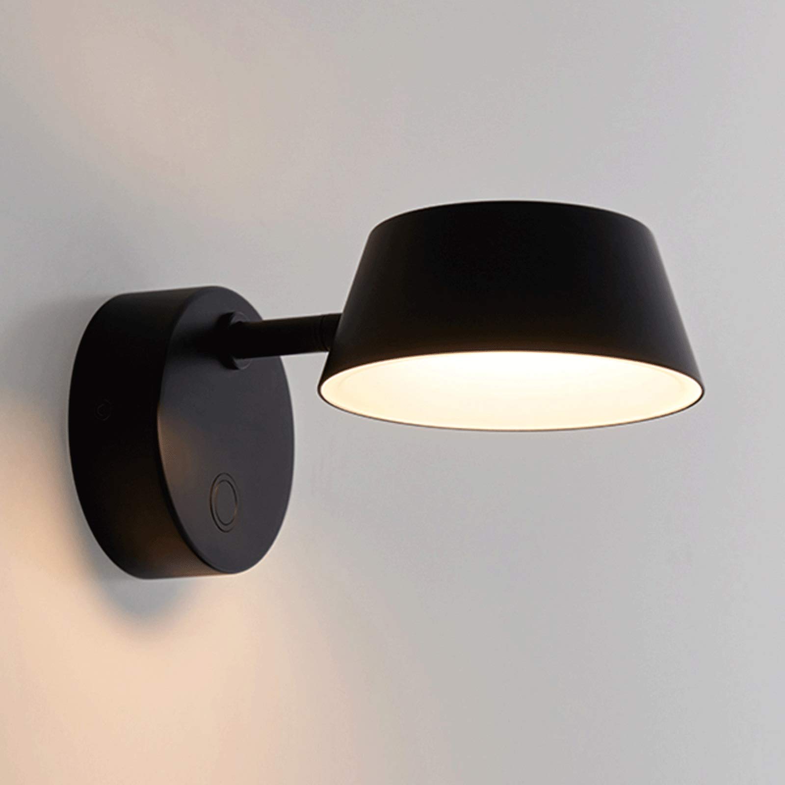 TOMYEUS Plug-in Wall Sconces with Rotating Arm - Adjustable Metal Wall Mounted Reading Light for Bedroom, Living Room, Hallway & Indoor Spaces (Warm White) - Perfect for Bedside Night Reading, Hallway Lighting, and Home Decor Ambience