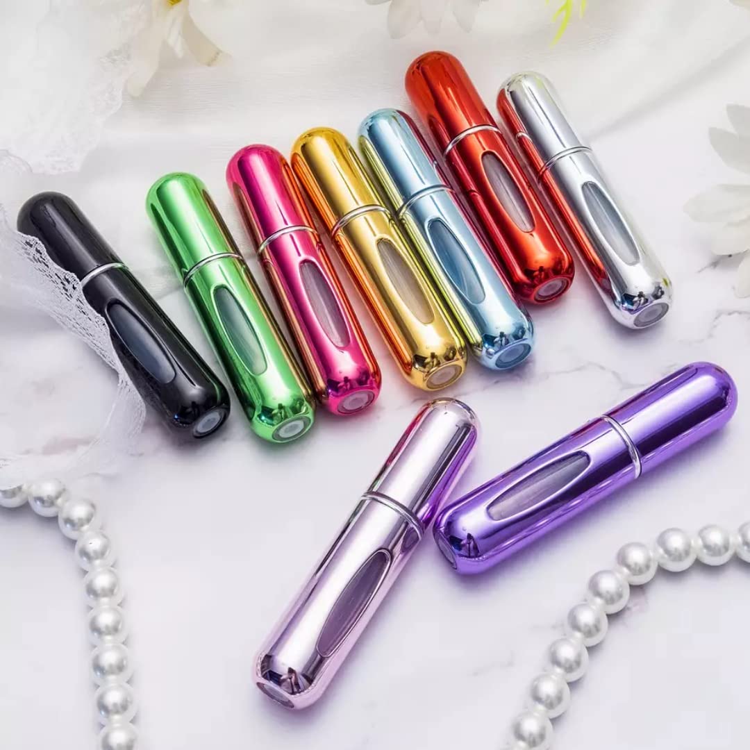 Unsiyat Mini Refillable Perfume Bottle - 5ML Travel Cologne Sprayer, Portable Perfume Atomizer for Women & Men | Perfect for Gym, Travel, Office & On-the-Go Fragrance Touch Ups