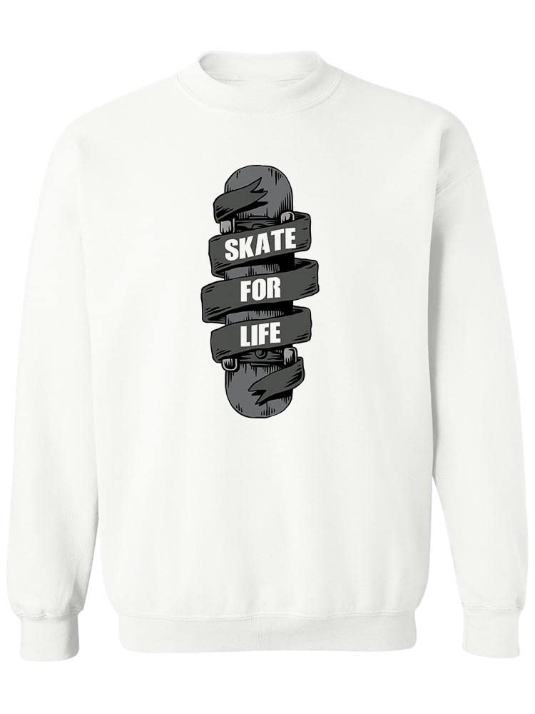 Skate For Life Women's Sweatshirt | Trendy & Comfortable Pullover Hoodie for Skateboarding & Casual Wear | SPIdeals Designs