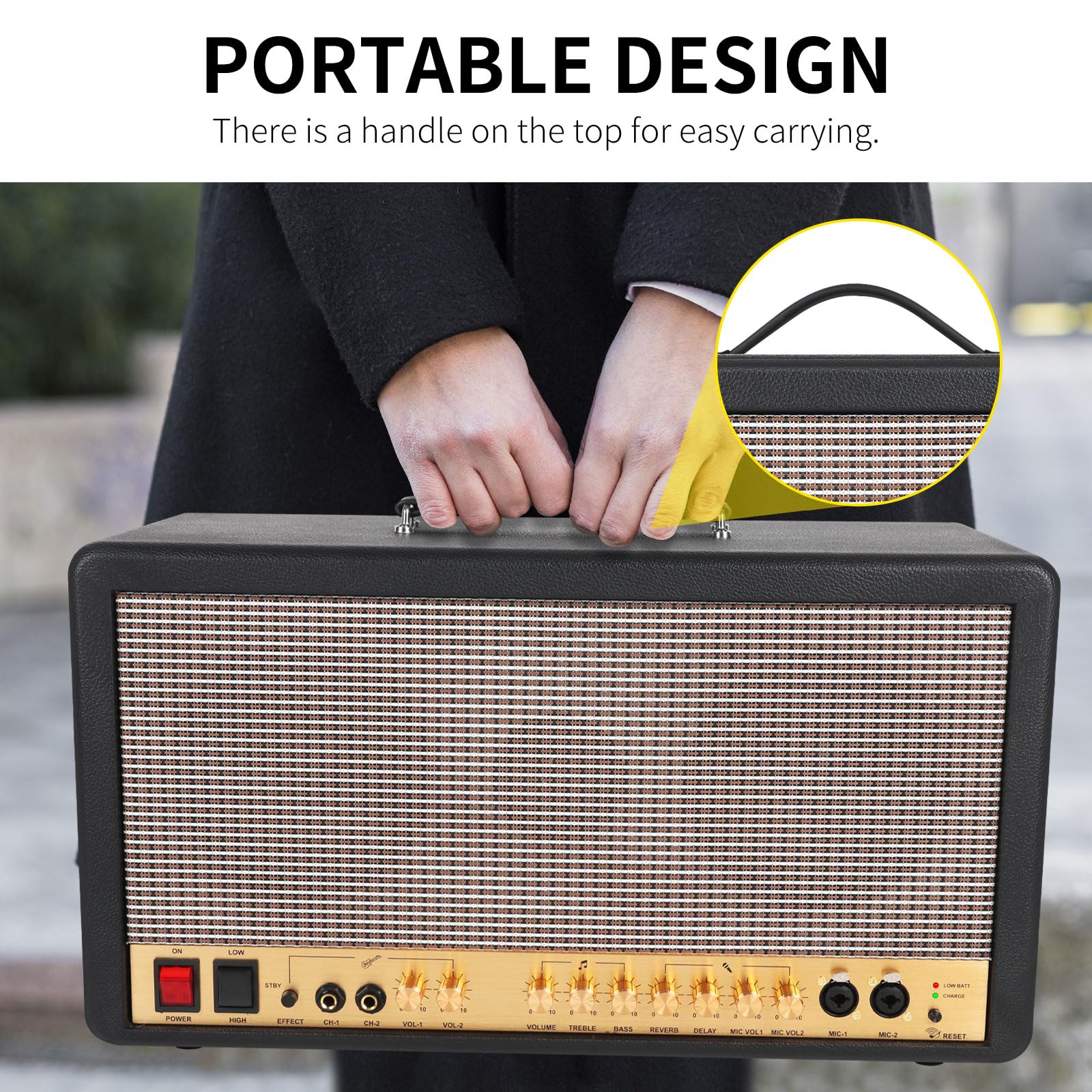 XTUGA QS06 Portable Bluetooth Speaker - Wireless Outdoor Speaker with Multi-Functional Features, Supports Various Sound Effects - Perfect for Camping, Beach, Hiking & Outdoor Adventures