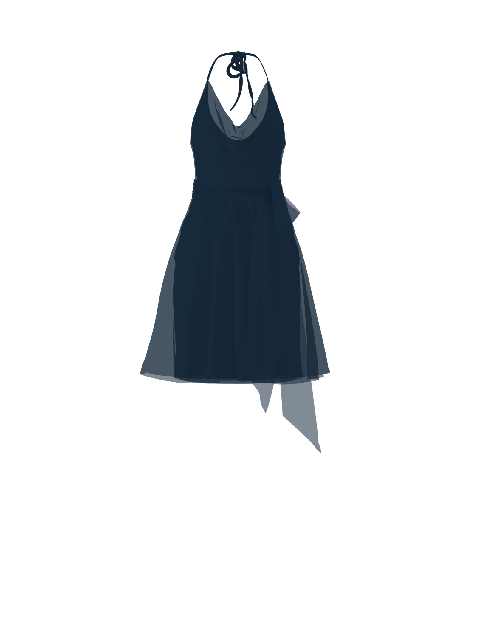 Daryn Bodice, Carla Skirt & Sash Belt Set in Navy Blue - Perfect for Formal Events, Weddings and Evening Occasions