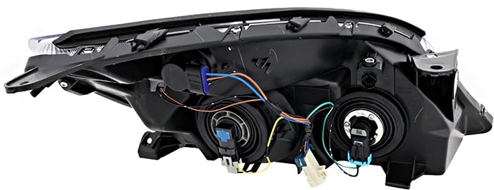 2007-2010 Saturn Aura Replacement Headlights Set - Halogen Headlamp Assembly for Driver & Passenger Side - Perfect for Night Driving & Foggy Conditions