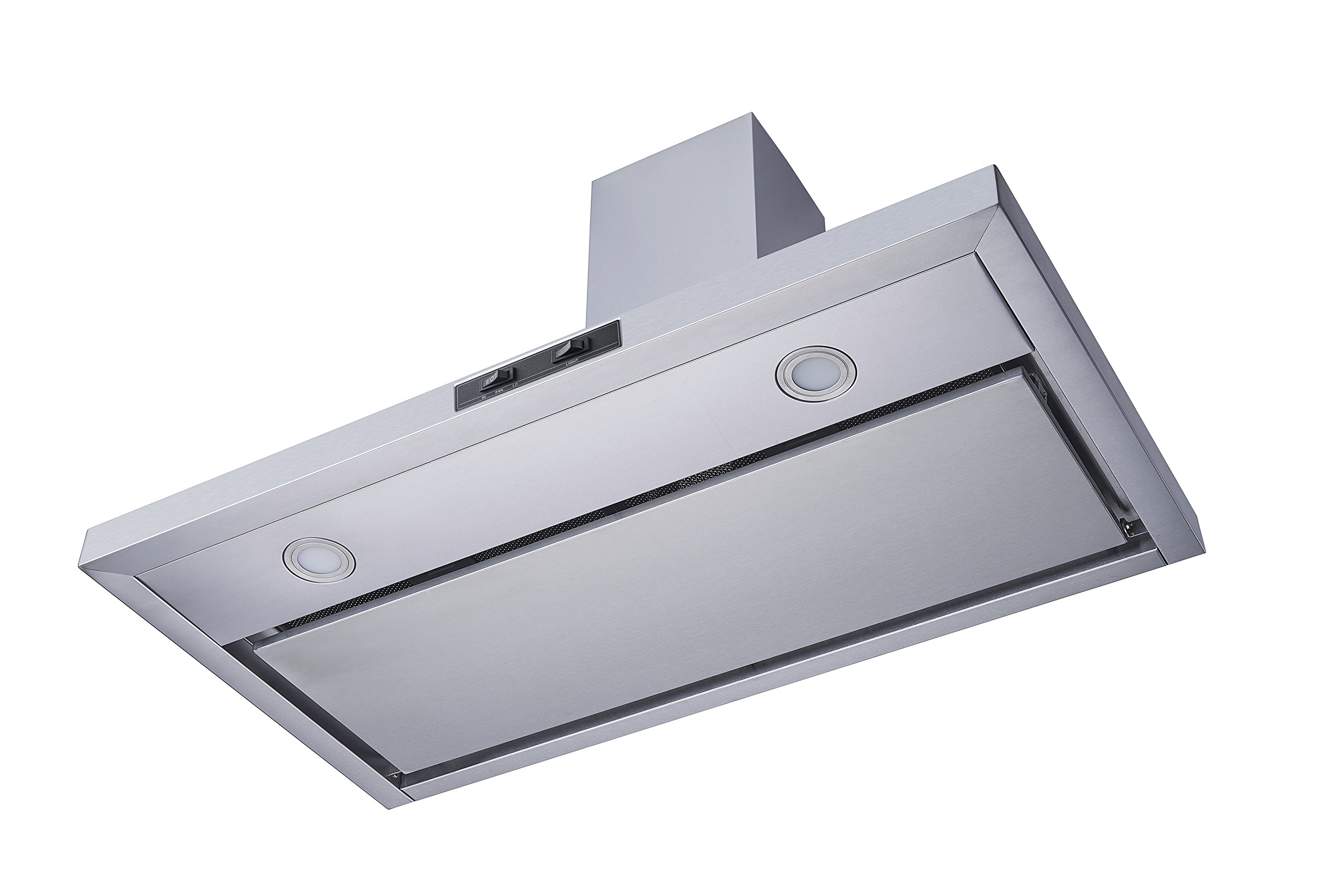 Winflo 36 Inch Stainless Steel Convertible Wall Mount Range Hood with Mesh Filter - Powerful Kitchen Ventilation for Gas & Electric Stoves - Perfect for Modern Home Cooking & Grilling