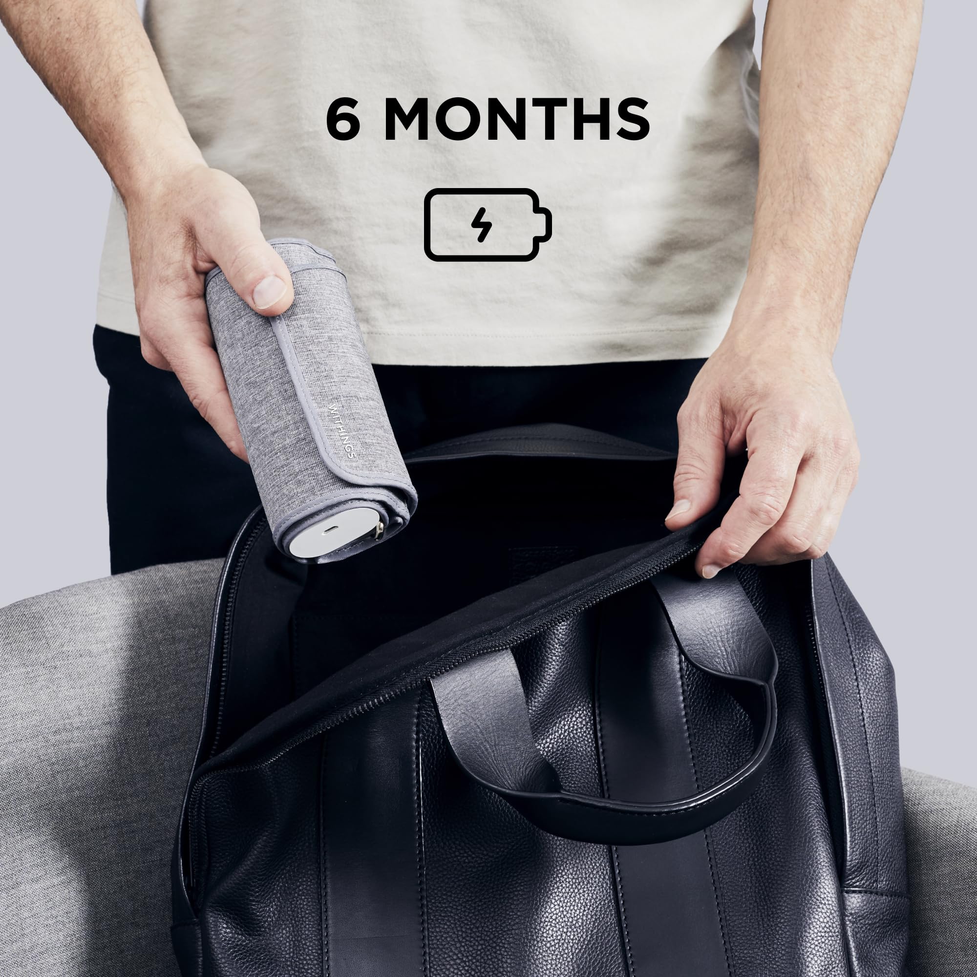 Withings BPM Connect - Smart Digital Blood Pressure Monitor with Heart Rate Tracking - FDA Cleared Arm Cuff for iOS & Android - Home Health Monitoring Device for Hypertension & Heart Health Management