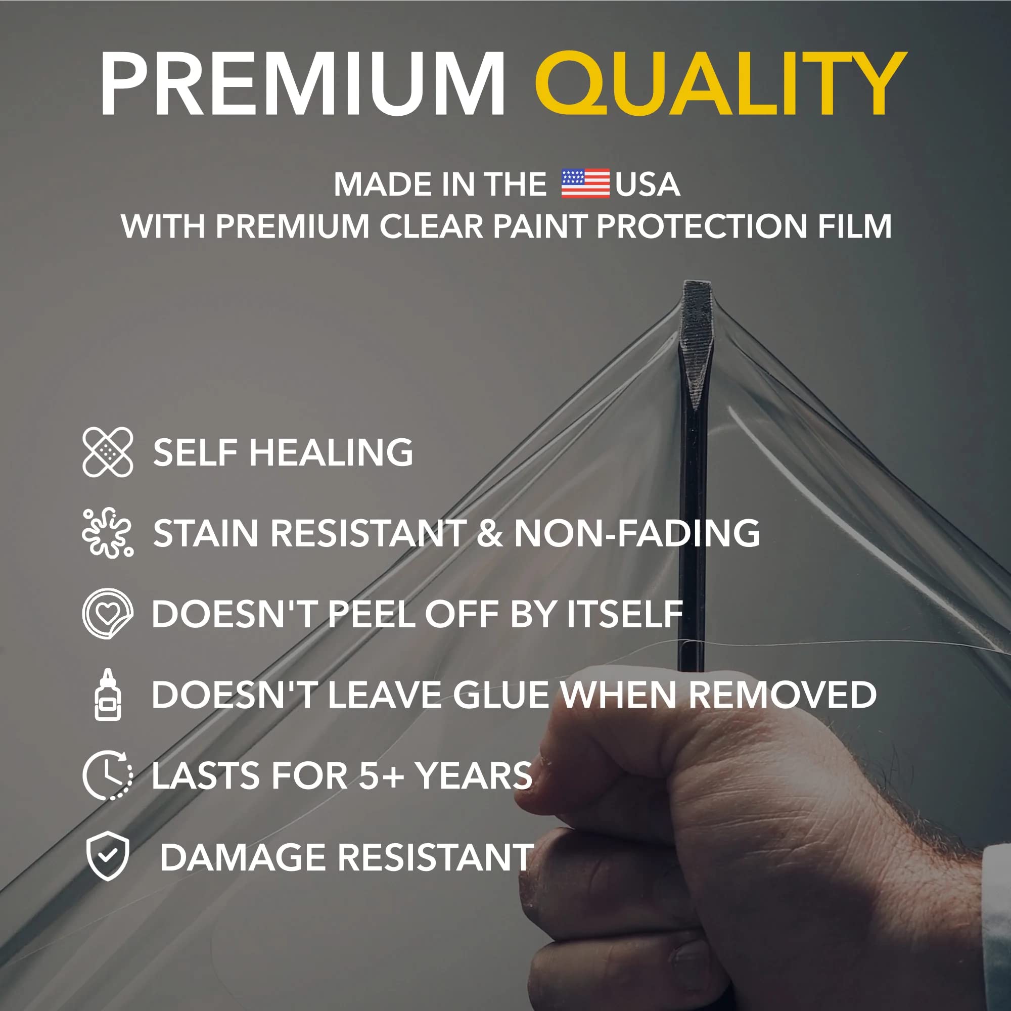 Premium Clear PPF Tail Light Protection Film for Tesla Model Y (2019-2025) & Model 3 (2018-2023) - 8mil Thick Anti-Scratch Paint Protection Vinyl Wrap - Perfect for Daily Driving and Road Trip Protection