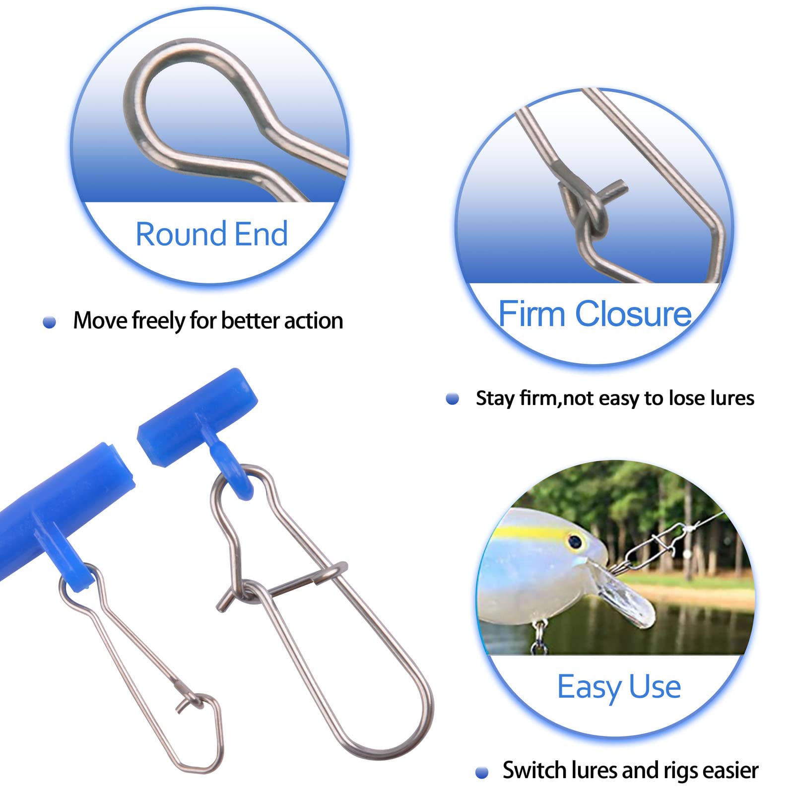 Heavy Duty Fishing Sinker Slider with Snap Clips - Saltwater Surf & Catfish Bottom Rigs - Adjustable Slide Fishing Line Weights for Surf, Freshwater and Saltwater Fishing - Perfect for Fish Finder Rigs and Bottom Fishing