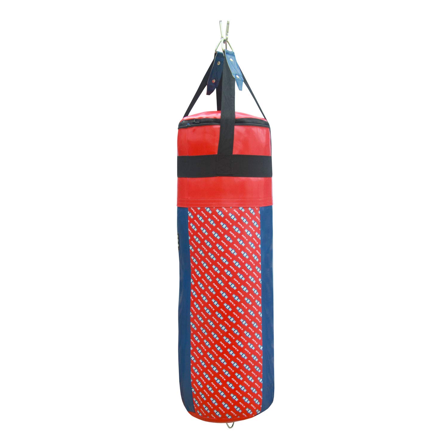 Ringside Apex 100 lbs Heavy Punching Bag for Boxing Training, MMA, Kickboxing & Workout - Includes Nylon Straps & Hanging Clip - Perfect for Home Gyms, Boxing Clubs & Martial Arts Studios