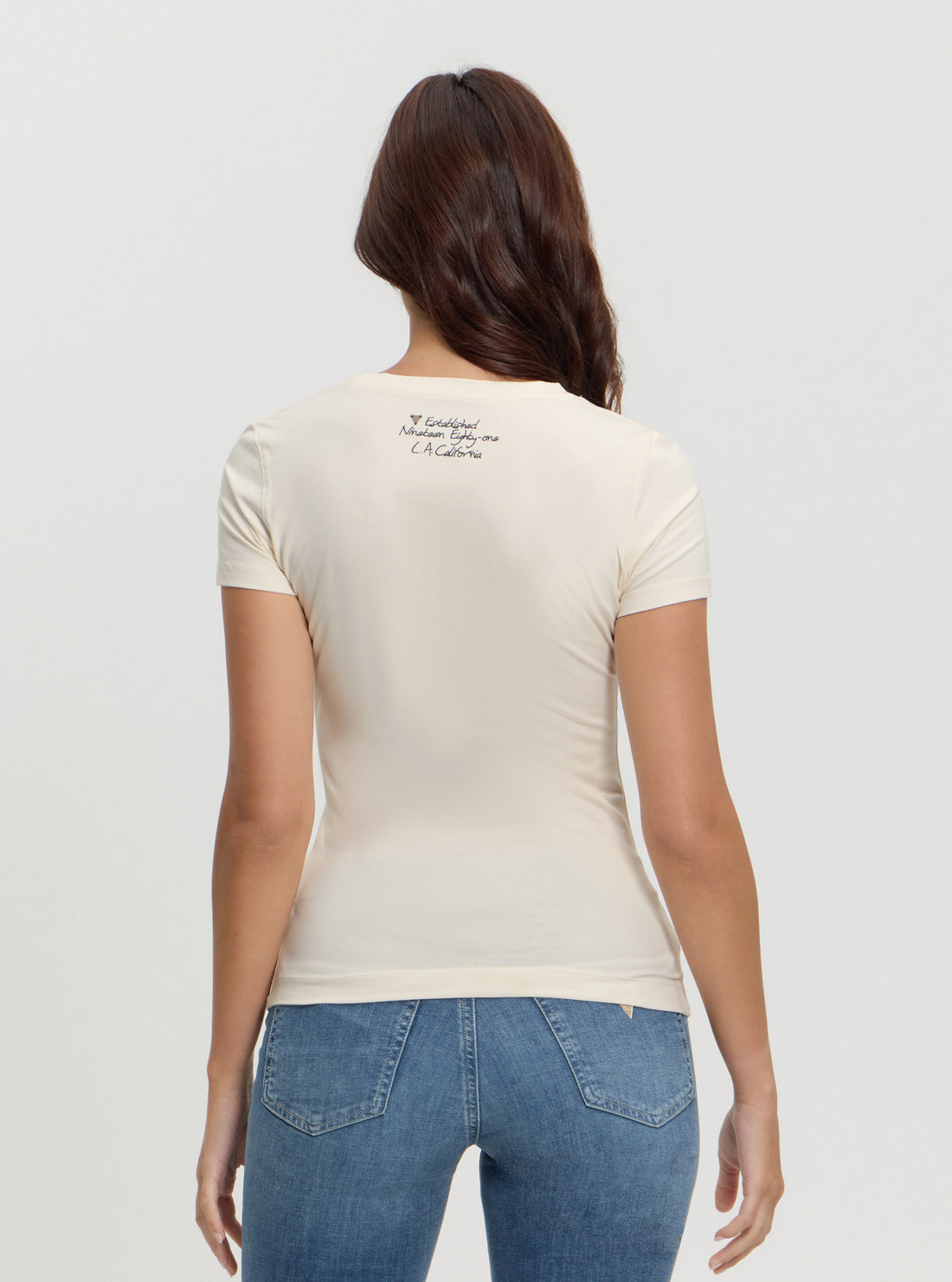 Beige Triangle Tiger Print T-Shirt for Women - Stylish Animal Graphic Tee for Casual Wear & Street Fashion