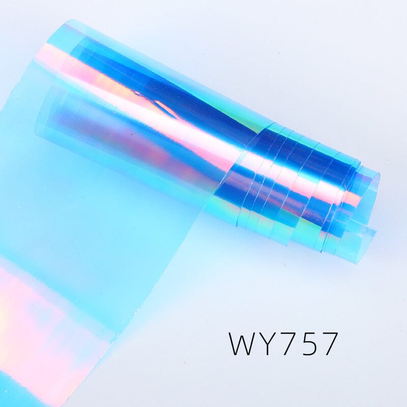 Premium WY Series Heat Transfer Foil Roll for DIY Crafts, T-Shirts & Apparel - Metallic & Holographic Designs for Custom Clothing, Bags & Home Decor Projects