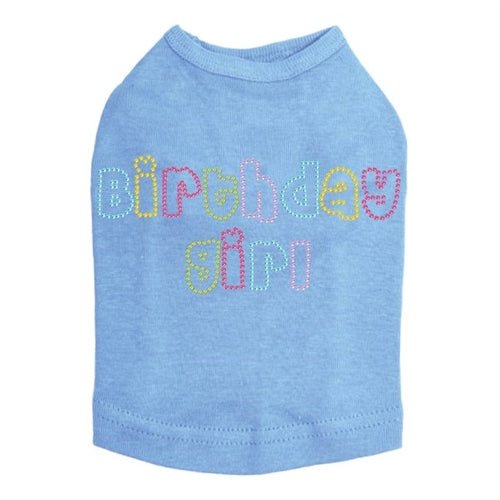 Birthday Girl Multicolor Dog Tank Top - Fun & Vibrant Pet Apparel for Birthday Parties & Special Occasions