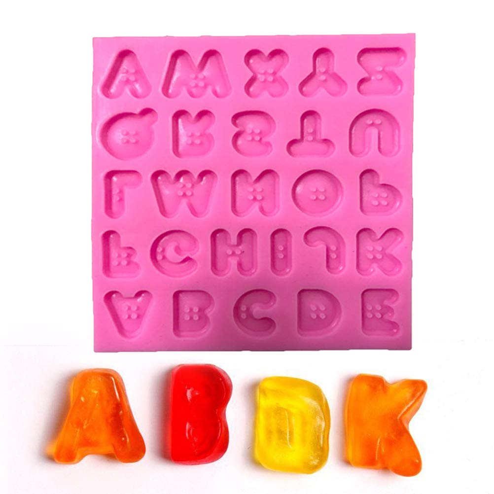 Premium Silicone Baking Molds Set - Button & Letter Shaped Cake Molds for Cupcakes, Chocolate, Candy, Soap Making - Non-Stick, Reusable, BPA Free - Perfect for Birthday Parties, DIY Crafts & Home Baking