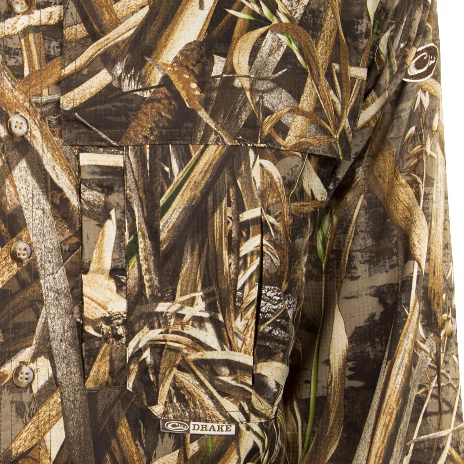 Drake Men's Est Camo Flyweight Jacket - Lightweight Water-Resistant Outdoor Hunting Jacket for Hiking, Camping & Adventure Travel