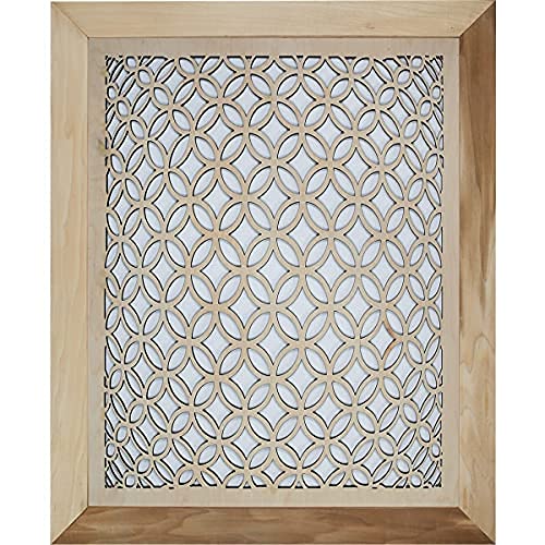 Premium 16x16 Stellar Air Wood Decorative Return Air Grille - Heavy Duty 3D Circle Design for Walls & Ceilings | Easy Installation | Home HVAC Vent Cover | Perfect for Living Room, Bedroom & Office Decor