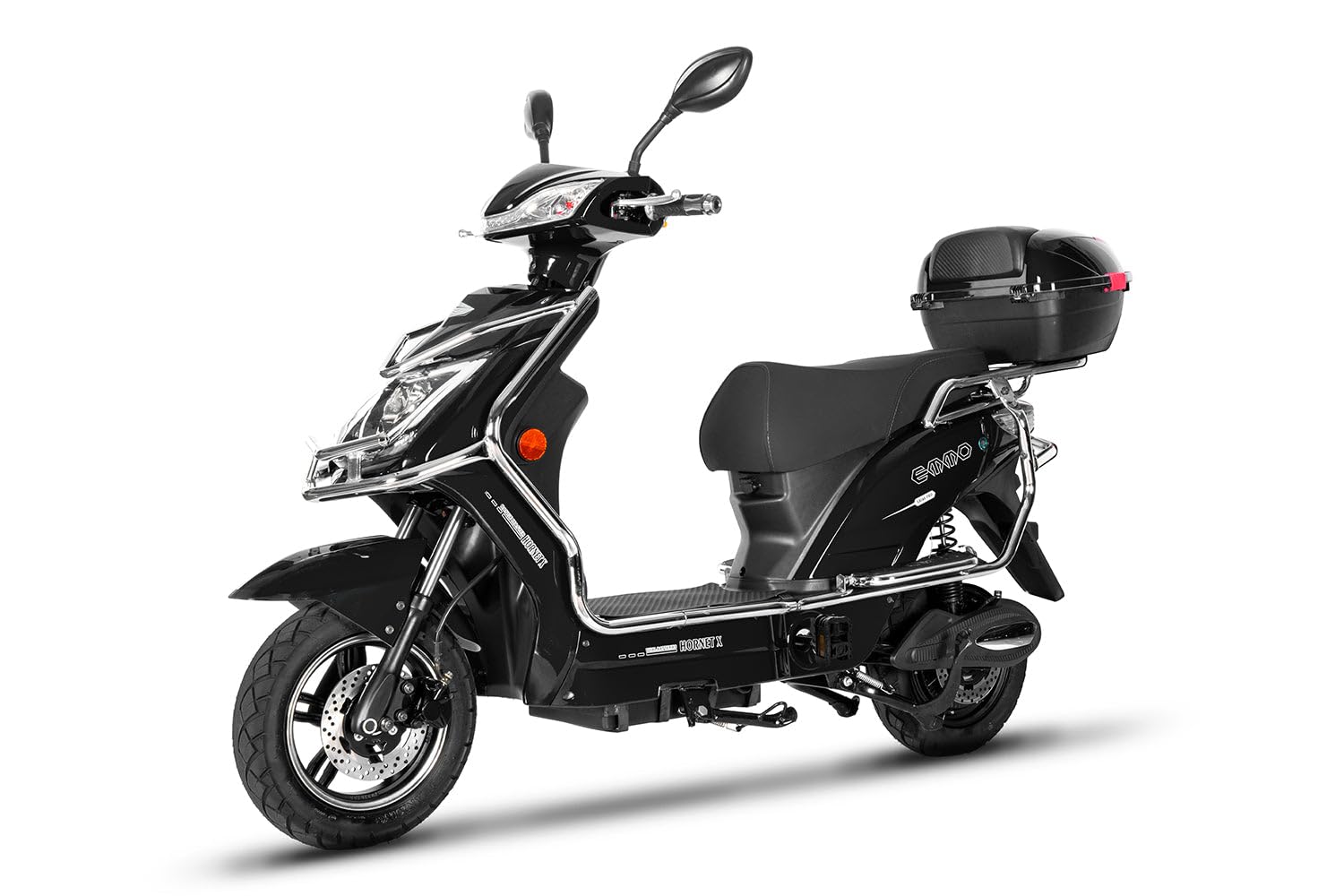 EMMO Hornet X Electric Moped for Adults - 60V 500W QS Motor Electric Scooter Bike with Dual Removable Battery & Large Storage - Long Range Commuter E-Bike for Urban Travel & Delivery Riders