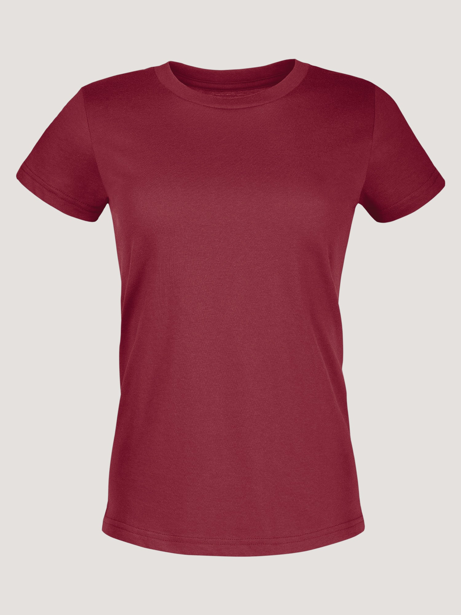 Women's Cosmic Red Crew Neck T-Shirt - Soft Cotton Casual Tee for Everyday Wear | Perfect for Workouts, Lounging & Street Style