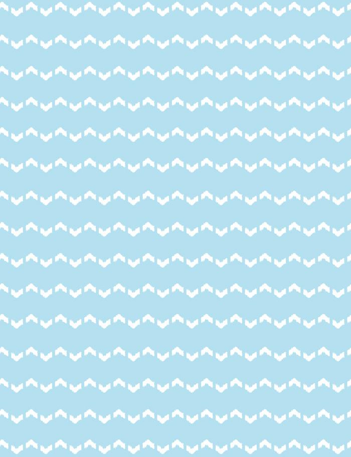 Fes Zag Wallpaper by Wallshoppe - Premium Baby Blue Peel & Stick Wallpaper for Nursery, Bedroom, or Home Office Decor