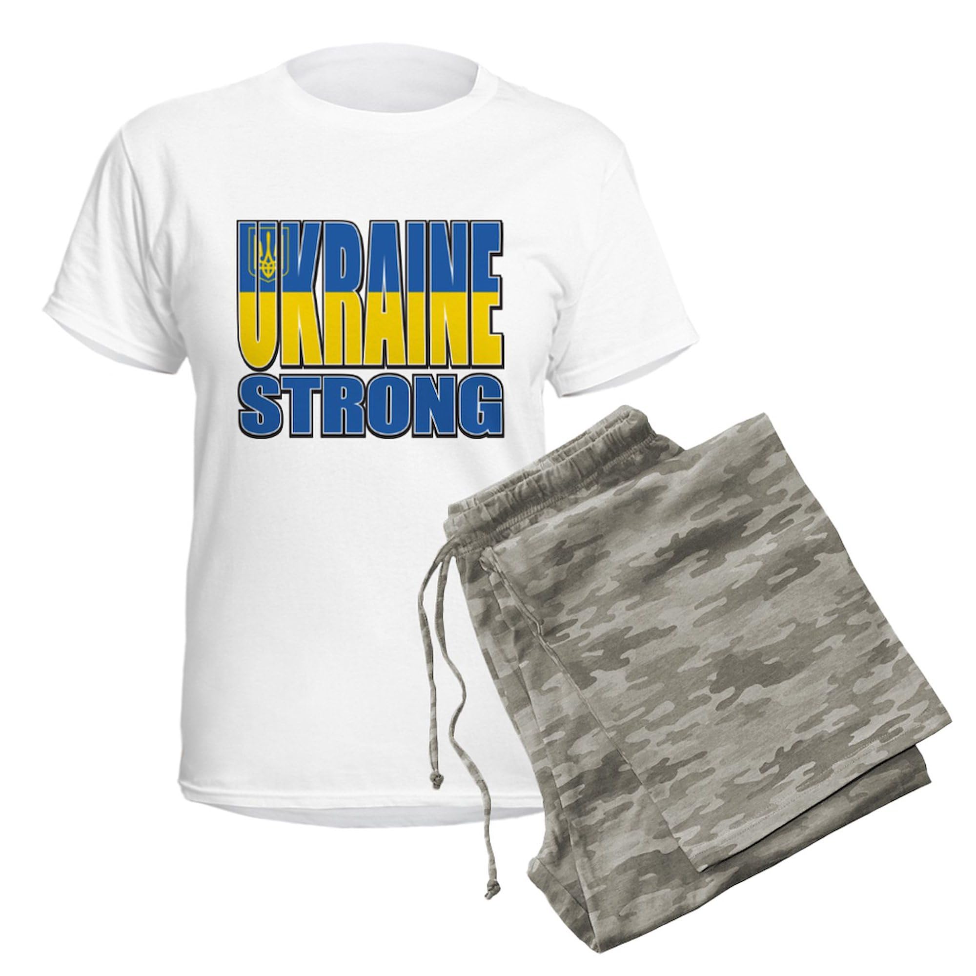 Ukraine Strong Pajamas for Women - Soft Cotton Pajama Set with Comfortable Sleepwear | Perfect for Lounging, Sleeping & Showing Support