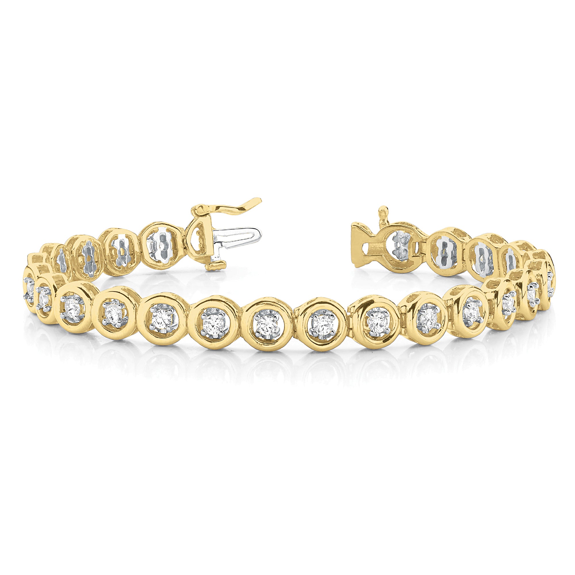 1.50 Carat Round Diamond Tennis Bracelet - 4 Prong Setting for Women - Perfect for Weddings, Anniversaries & Special Occasions