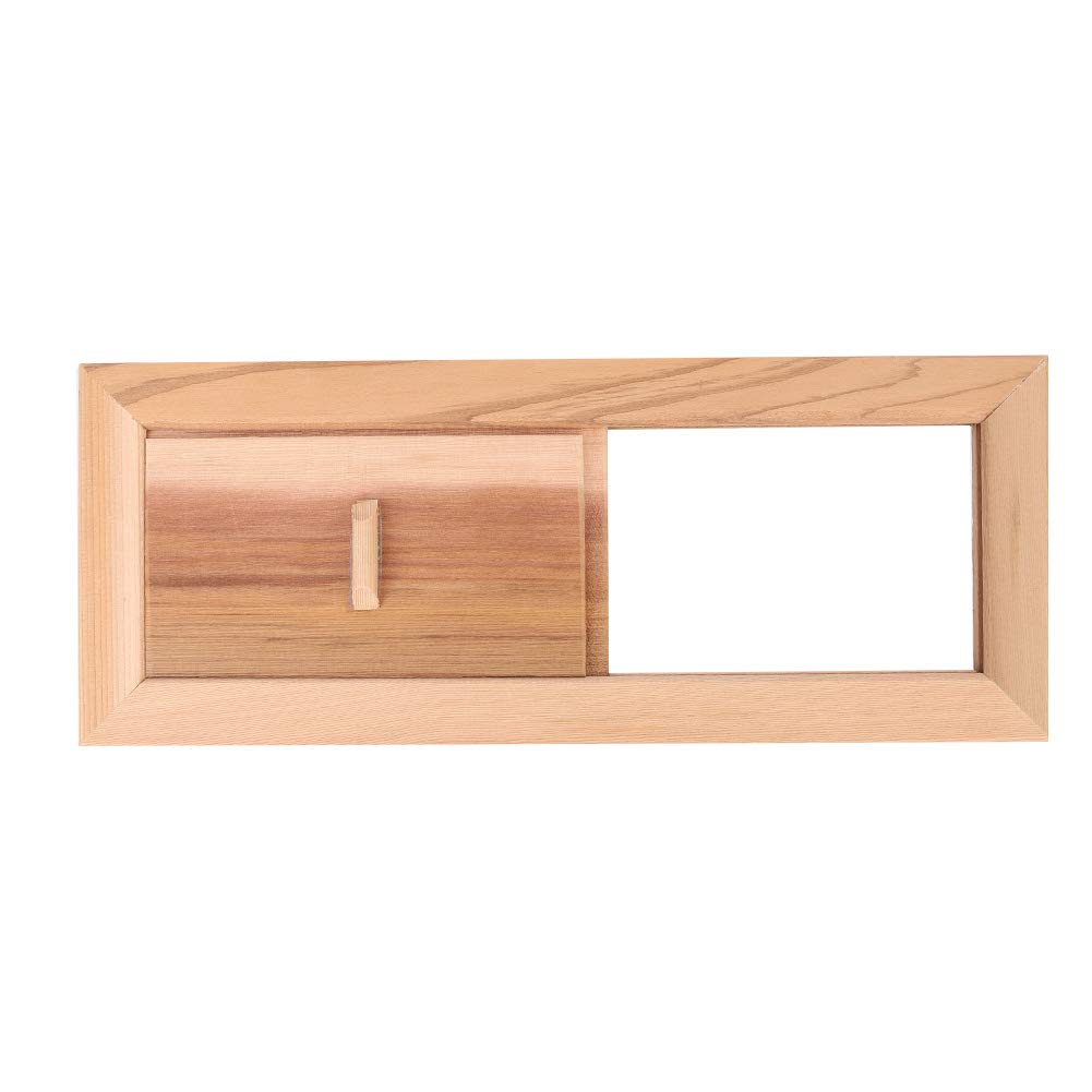 Premium Cedarwood Air Vent Grille - Durable Ventilation Panel for Doors, Sauna Rooms & HVAC Systems | Natural Airflow Solution for Home, Spa and Commercial Spaces